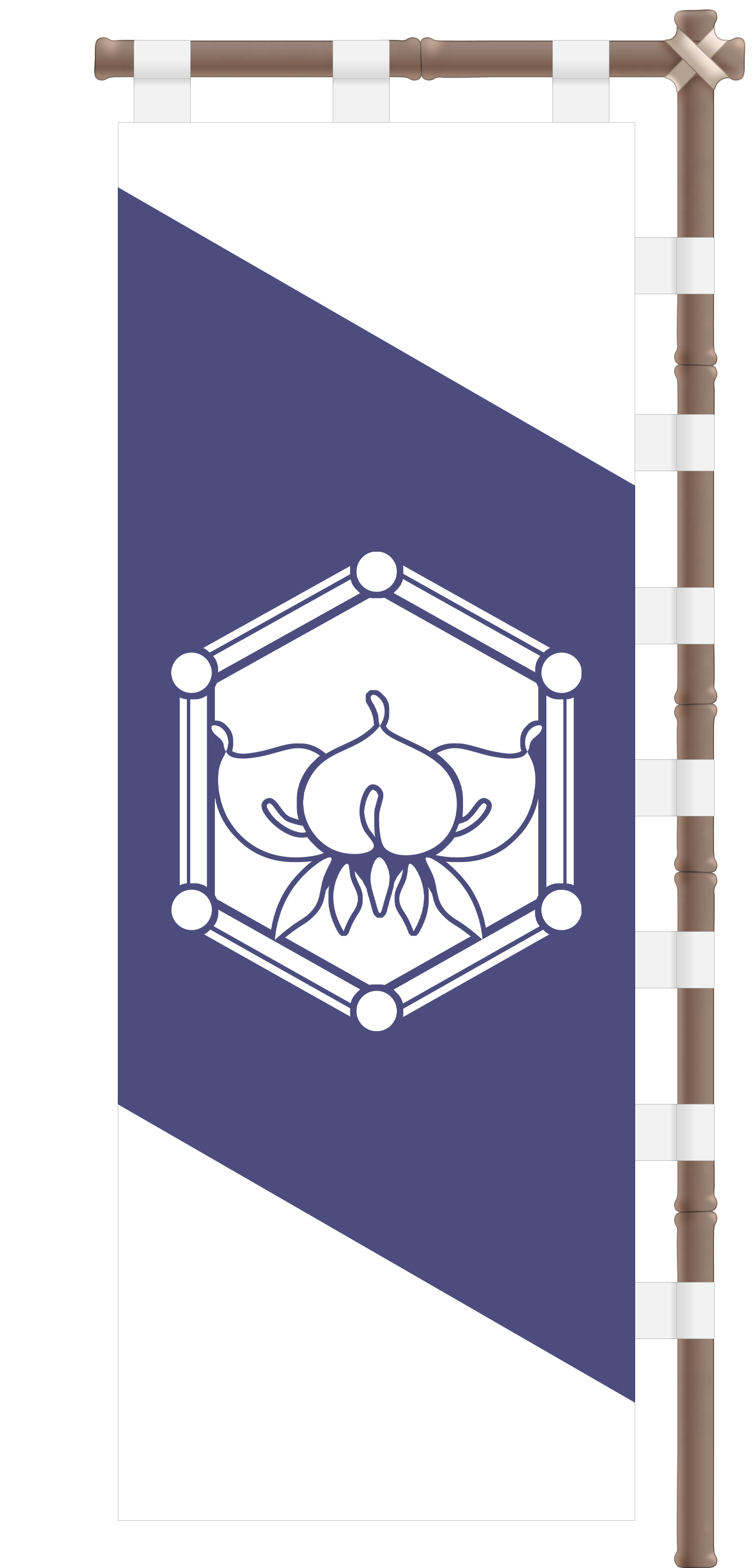 Знамя «Сасимоно» рода Арима
